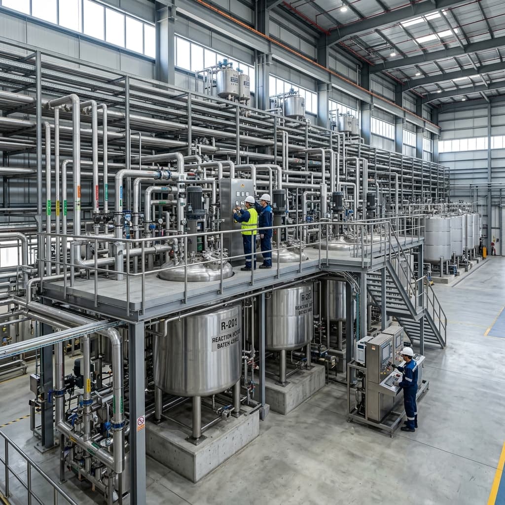 Precision Stainless Steel Chemical Production Plant